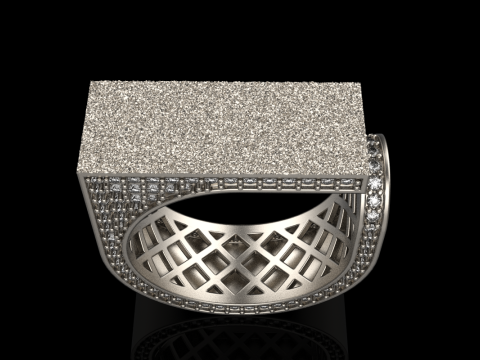 Anillo textura modelo 775 Modelo de impresión 3D