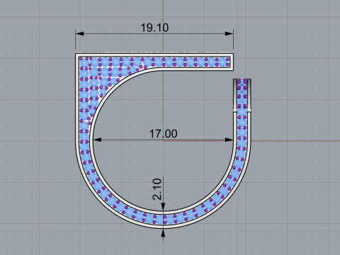 Anillo textura modelo 775 Modelo de impresión 3D