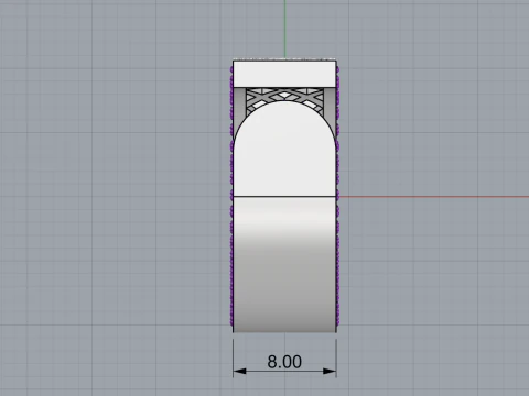 Texture ring model 775 3D Print Model