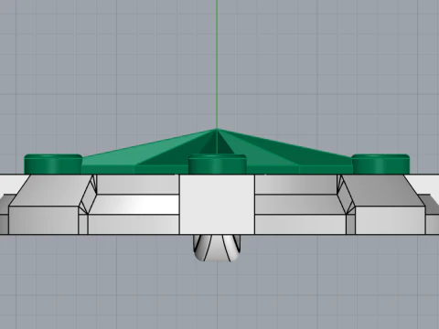 Compass pendant model 774 3D Print Model