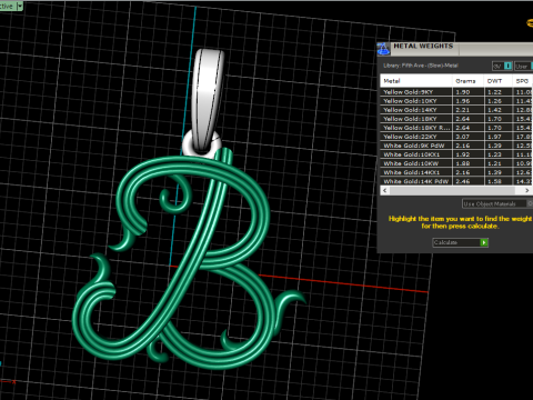 Ornament letter B model 773 3D Print Model