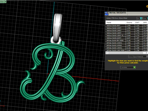 Ornament letter B model 773 3D Print Model