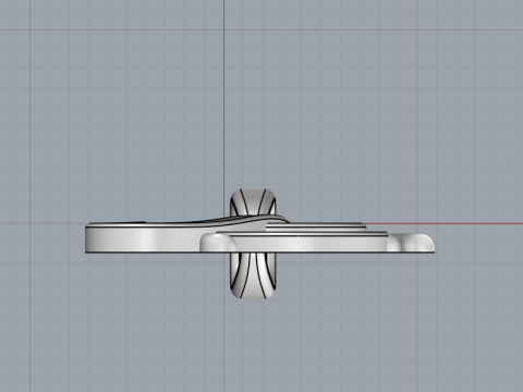 Ornament letter B model 773 3D Print Model