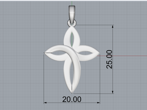 Cross model 772 3D Print Model