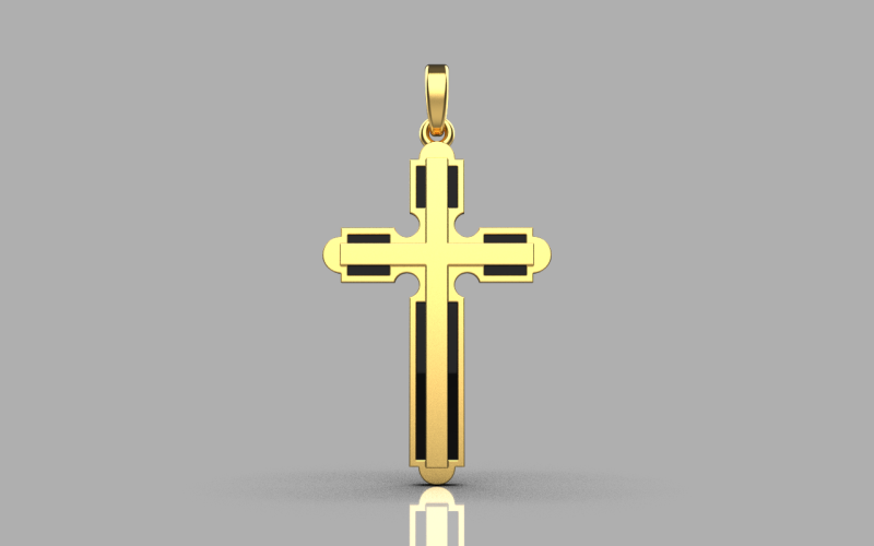 Signet cross ring model 770 3D Print Model .c4d .max .obj .3ds .fbx .stl .blend