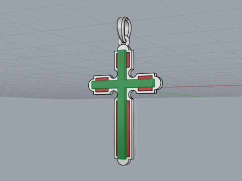 Signet cross ring model 770 3D Print Model