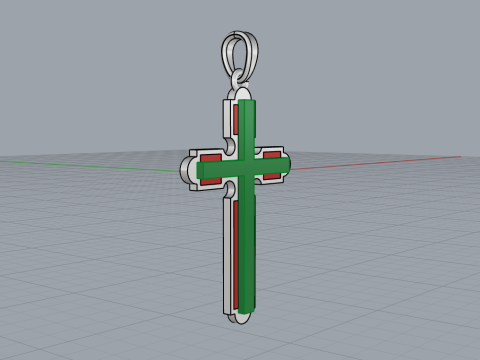 Signet cross ring model 770 3D Print Model