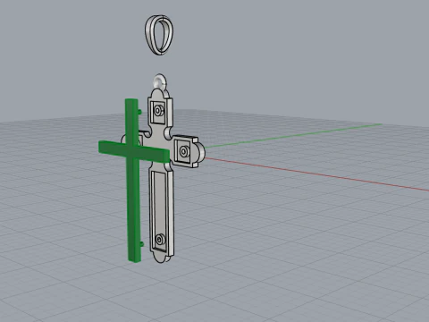 Signet cross ring model 770 3D Print Model