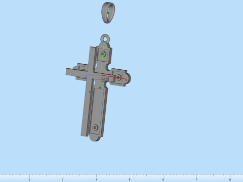 Signet cross ring model 770 3D Print Model