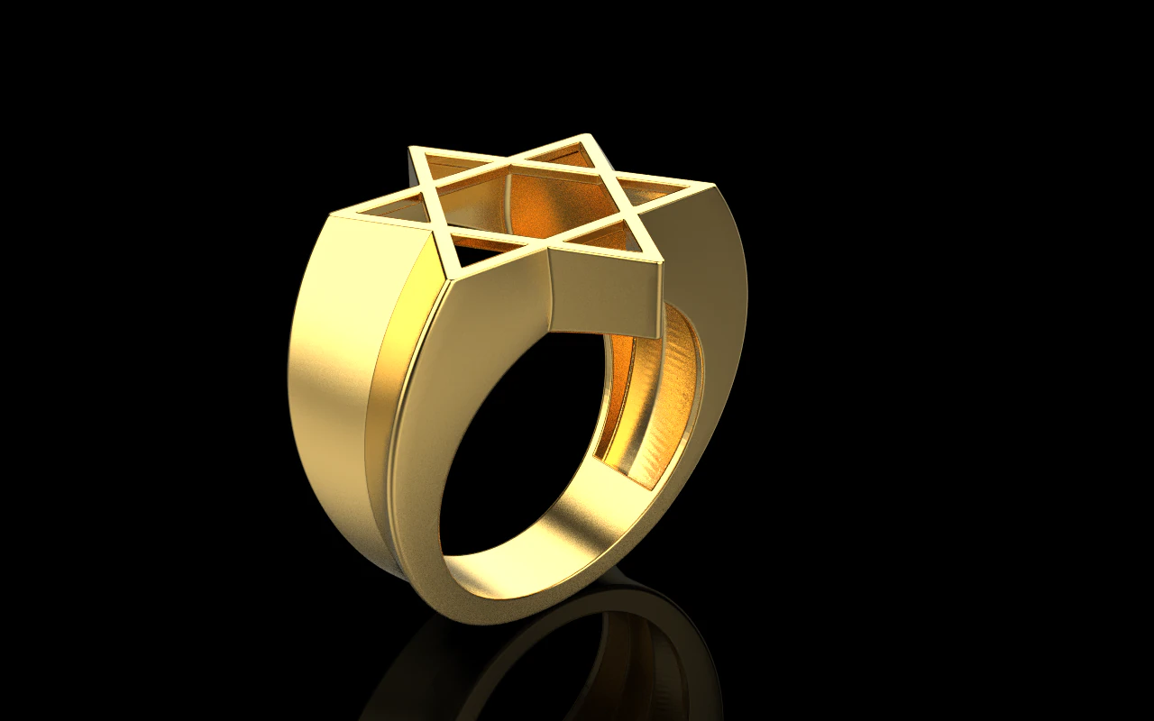 Star ring model 700 3D Print Model .c4d .max .obj .3ds .fbx .stl .blend 
