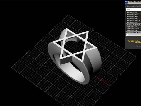 Star ring model 700 3D Print Model