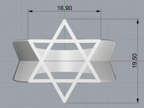 Star ring model 700 3D Print Model