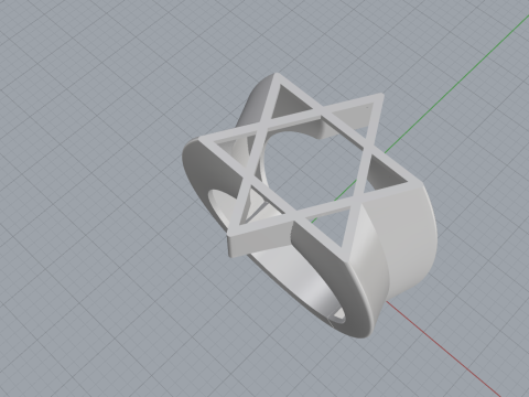 Star ring model 700 3D Print Model