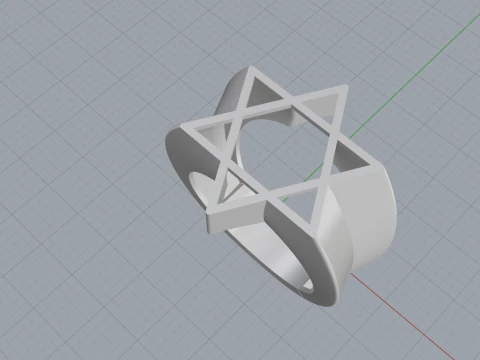 Star ring model 700 3D Print Model
