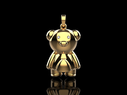 Bear pendant model 701 3D Print Model