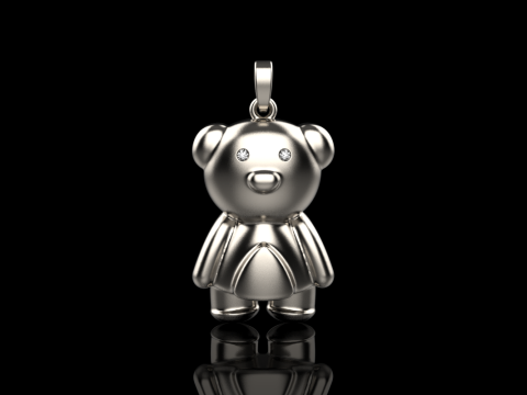 Bear pendant model 701 3D Print Model