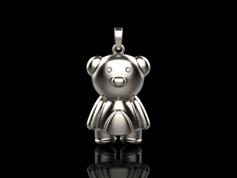 Bear pendant model 701 3D Print Model