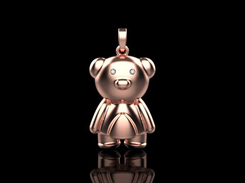 Bear pendant model 701 3D Print Model