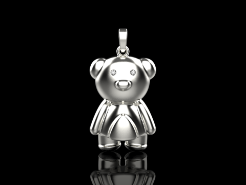 Bear pendant model 701 3D Print Model