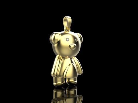 Bear pendant model 701 3D Print Model