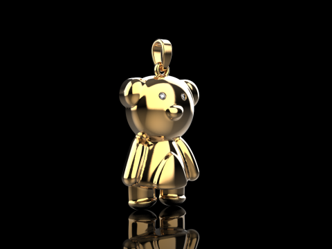 Bear pendant model 701 3D Print Model