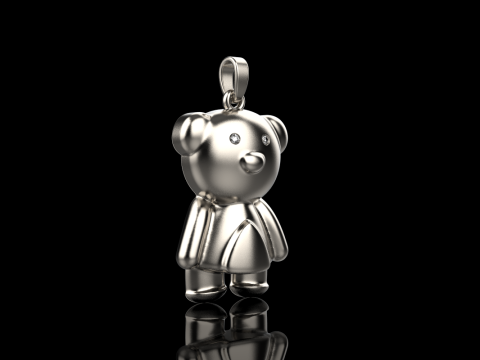 Bear pendant model 701 3D Print Model