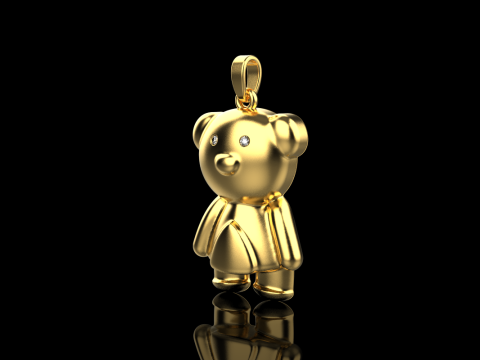 Bear pendant model 701 3D Print Model
