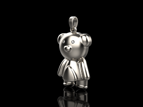 Bear pendant model 701 3D Print Model