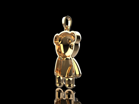 Bear pendant model 701 3D Print Model