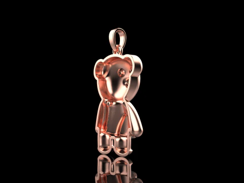 Bear pendant model 701 3D Print Model
