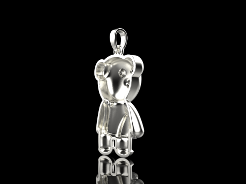 Bear pendant model 701 3D Print Model