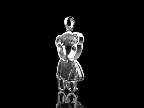 Bear pendant model 701 3D Print Model