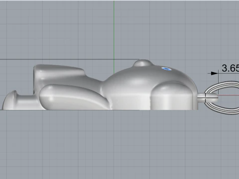 Bear pendant model 701 3D Print Model