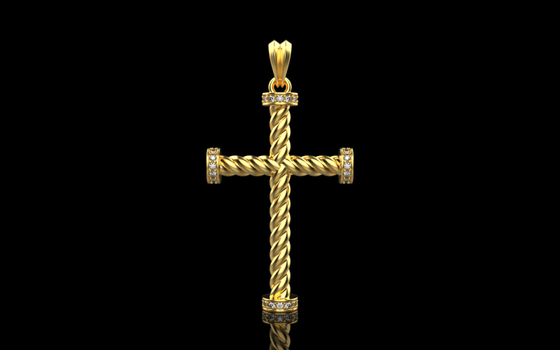 Croce in Filo modello 702 Modello di stampa 3D .c4d .max .obj .3ds .fbx .stl .blend 