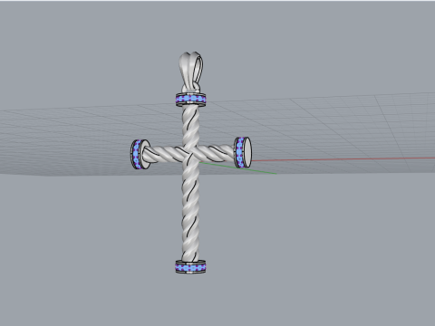 Croce in Filo modello 702 Modello di stampa 3D