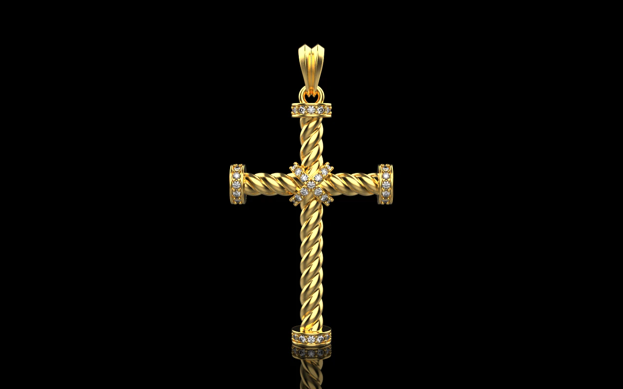 Wire cross model 703 3D Print Model .c4d .max .obj .3ds .fbx .stl .blend 