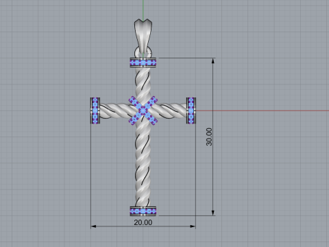 Wire cross model 703 3D Print Model