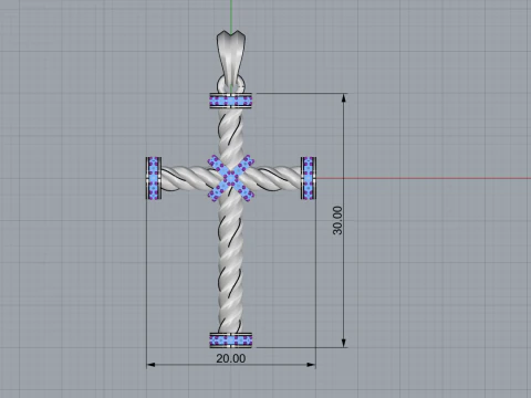 Wire cross model 703 3D Print Model