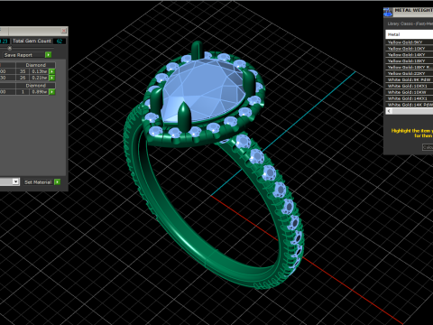 Pear shape engagement ring model 704 3D Print Model