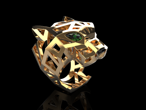 Panther ring model 705 3D Print Model