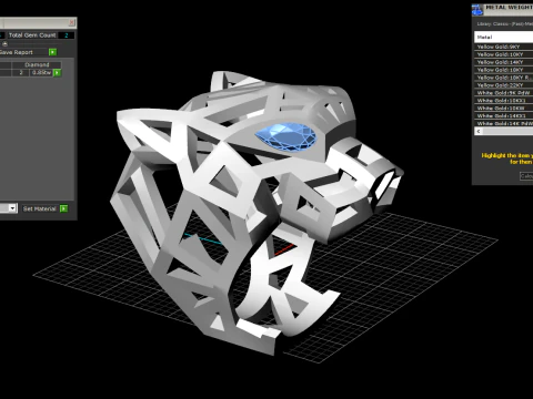 Panther ring model 705 3D Print Model