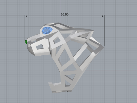 Panther ring model 705 3D Print Model