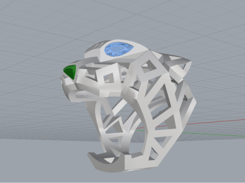 Panther ring model 705 3D Print Model