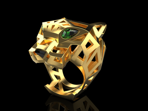 Panther ring model 705 3D Print Model