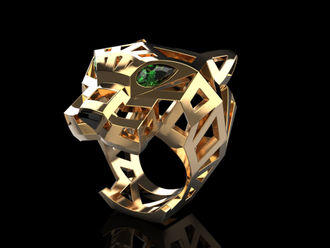 Panther ring model 705 3D Print Model