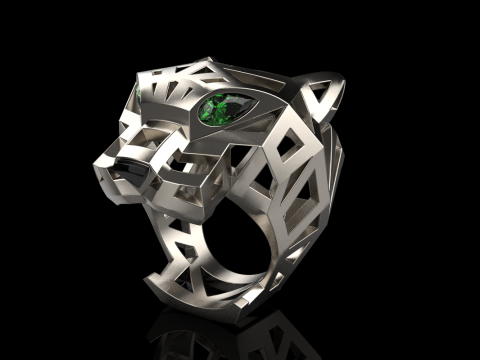 Panther ring model 705 3D Print Model