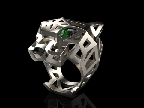 Panther ring model 705 3D Print Model
