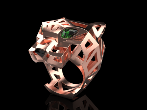 Panther ring model 705 3D Print Model