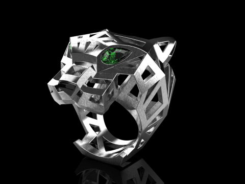 Panther ring model 705 3D Print Model