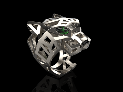 Panther ring model 705 3D Print Model